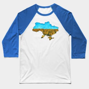 Sunflowers for Ukraine Baseball T-Shirt